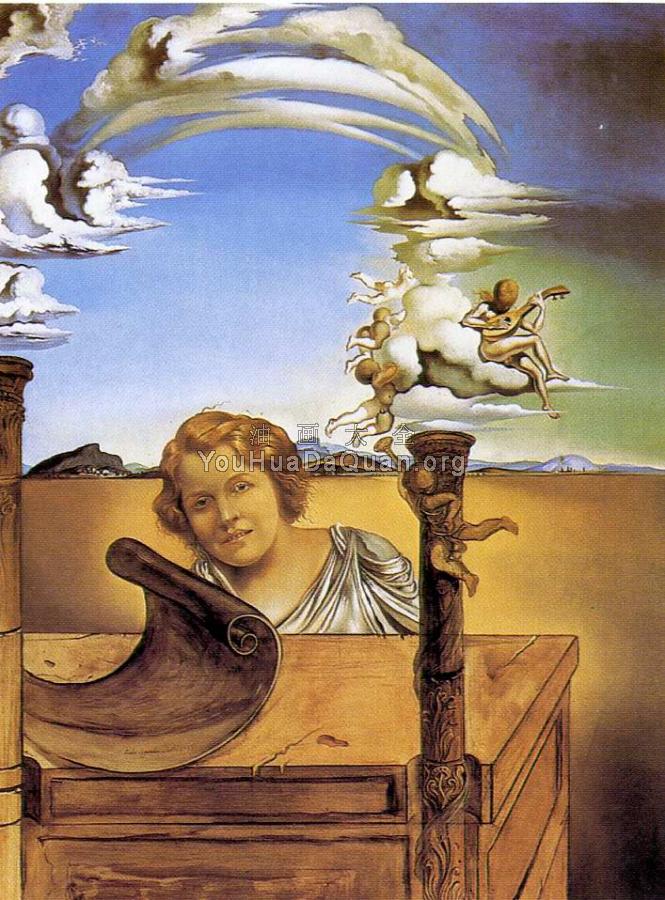 歌手克莱尔达克斯肖像 - 萨尔瓦多·达利